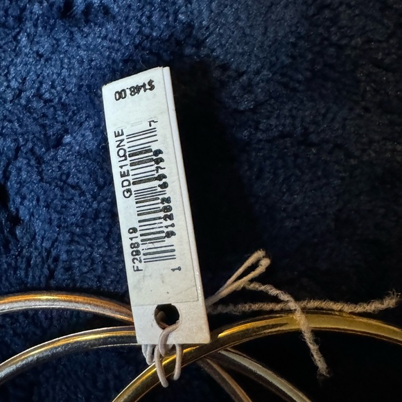 Coach Bangle Bracelet Set with Charms Tri-Color Plated Metal - Picture 4 of 5